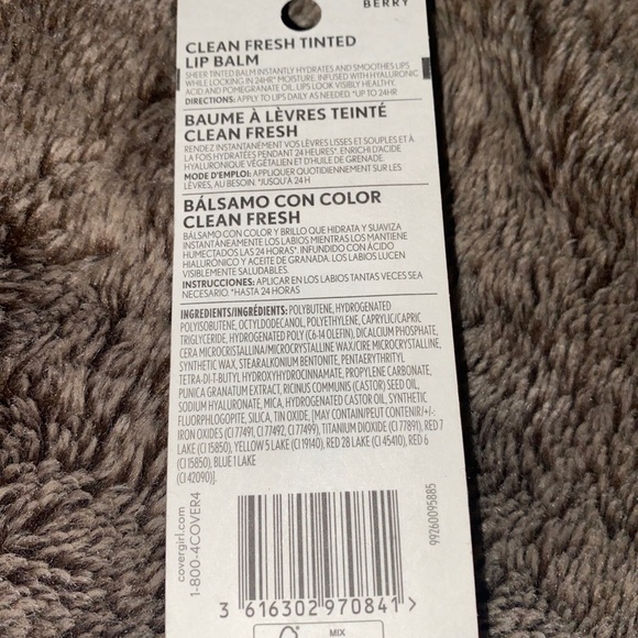 CoverGirl Clean Fresh Lip Balm in Bliss You Berry 600 Full Size New&Sealed - Picture 3 of 5